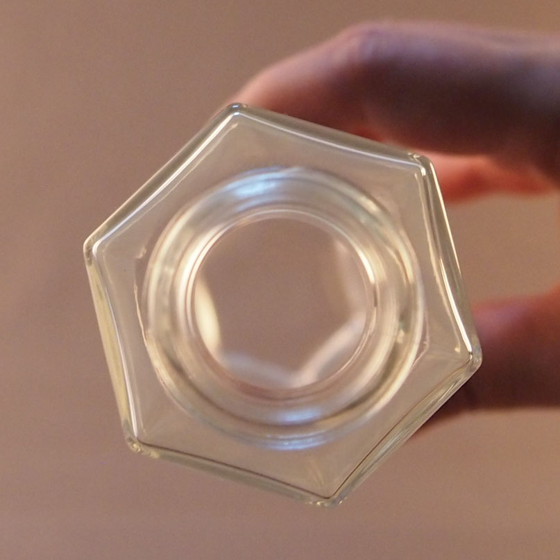 スリム六角-100A 【70本入】 ネジ | ガラス瓶の通販サイト ガラス容器オンライン